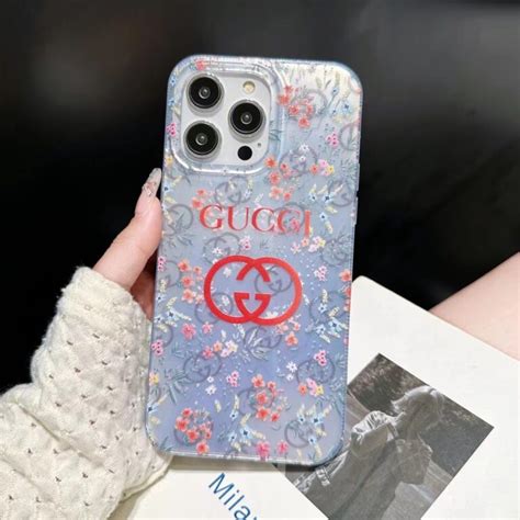 gucci phone case flowers|Gucci iphone 13 case.